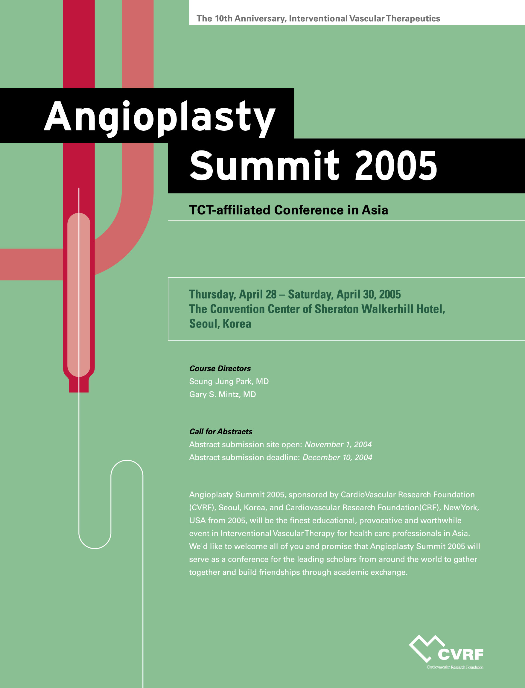 Poster for Angioplasty Summit 