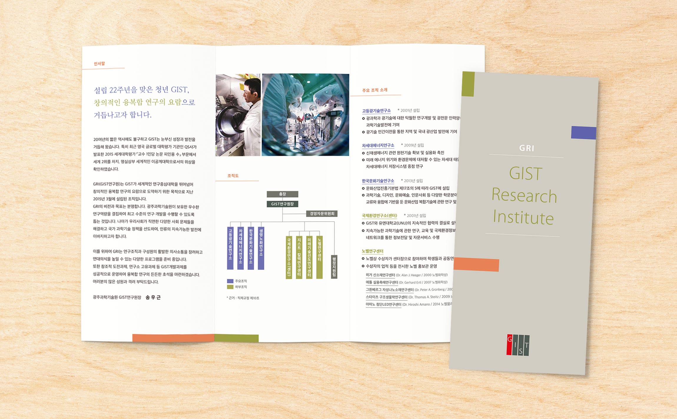 GRI Book & Pamphlet 광주과학기술원 (GIST) 인쇄물 디자인 GRI-leaflet.jpg