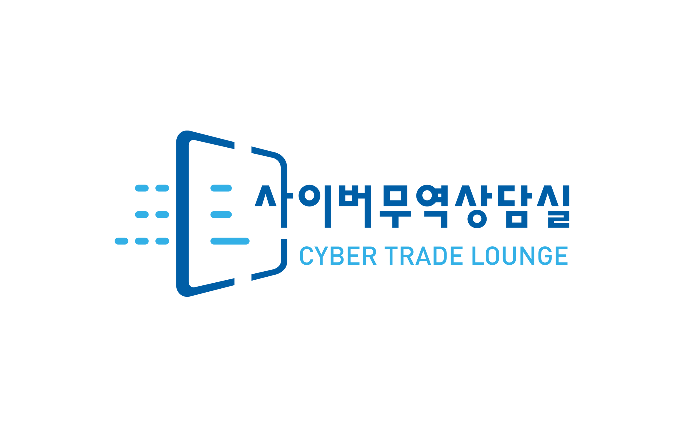 Cyber Trade Lounge sign & wall graphic